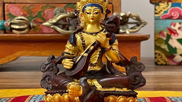 Puja of Mother Saraswati in Buddhism