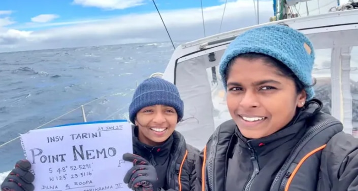 Indian Female Navy Officers crossed Point Nemo