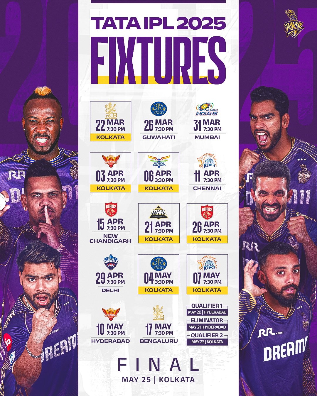 IPL 2025 Fixture