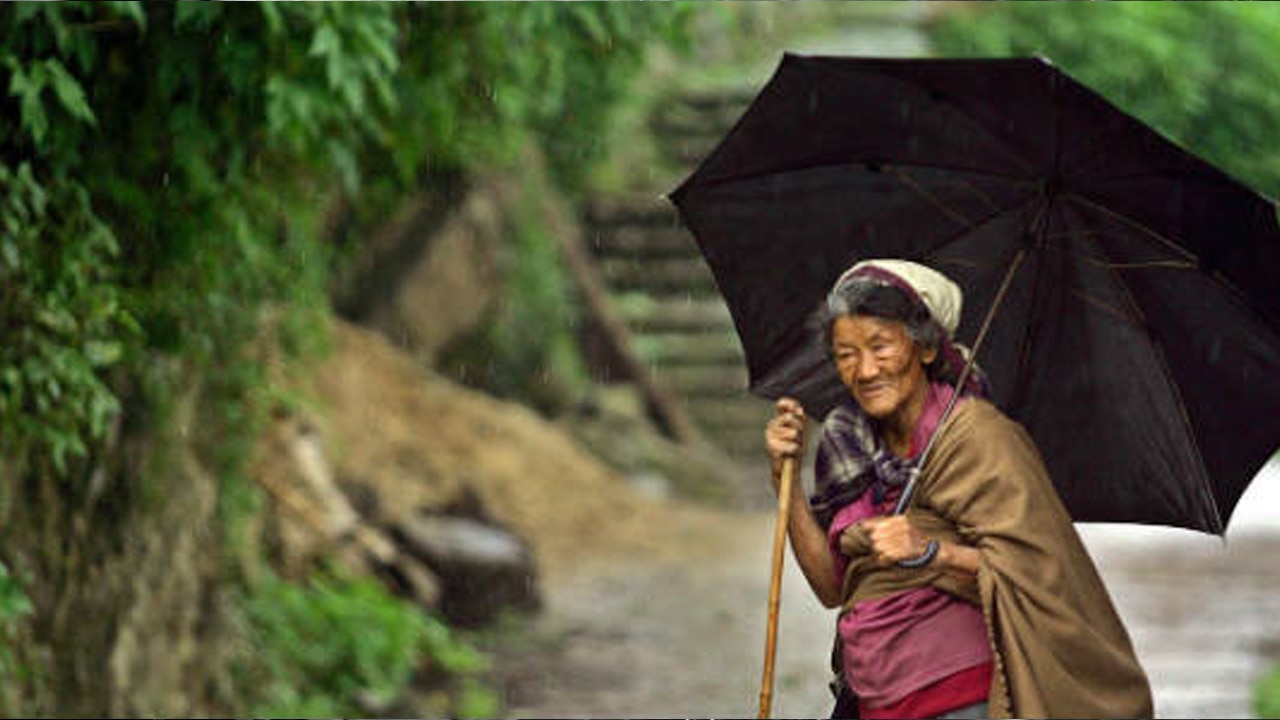 হালকা  থেকে মাঝারি বৃষ্টি