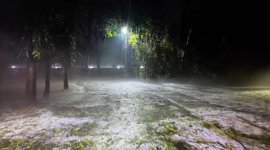 Kharagpur Hailstorm Photos