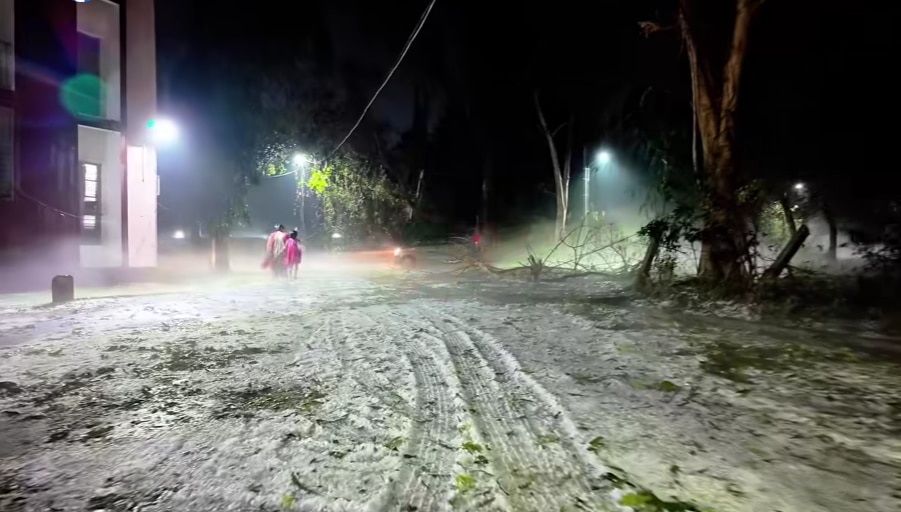 Kharagpur Hailstorm Photos