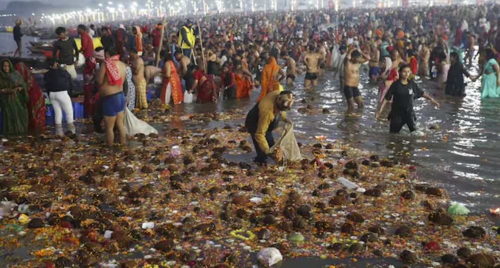 Mahakumbh faecal Coliform contaminated water causes diseases