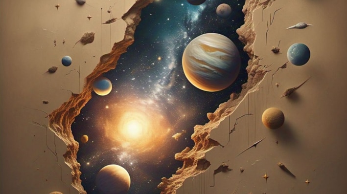 Solar system wall