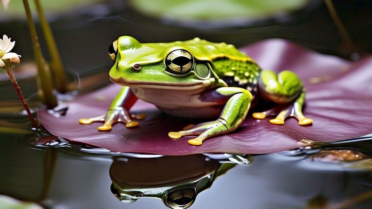 The weight of the world's largest frog