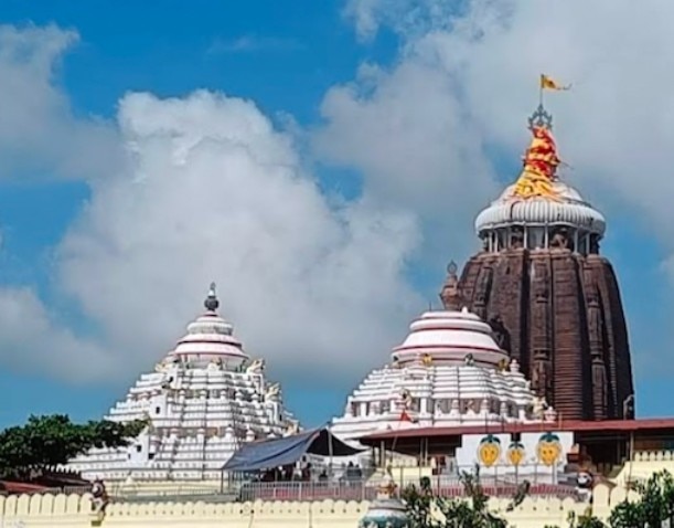 পুরী মন্দিরের পতাকা নিয়ে উড়ে যাচ্ছে ঈগল! Eagle flies away with Puri Temple flag