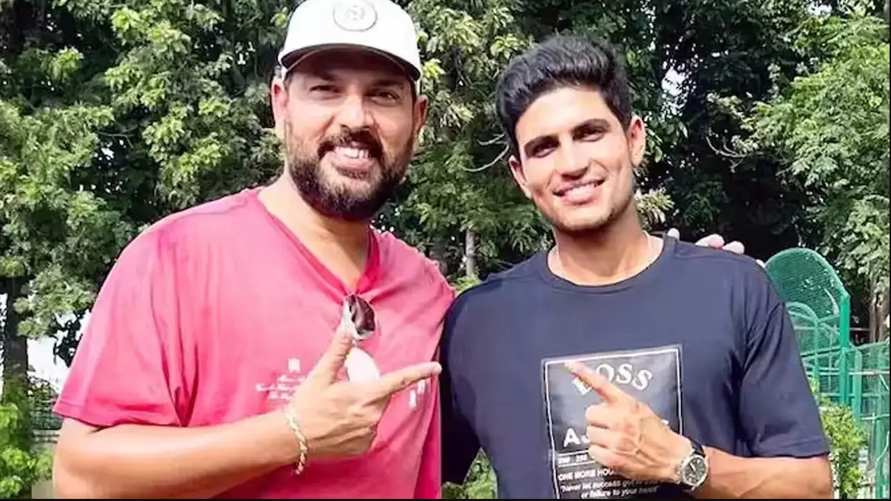 Yuvraj Singh With Shubman Gill