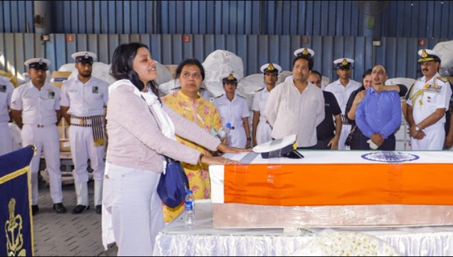 Pahalgam Terror Attack Navy officer Vinay Narwal last journey