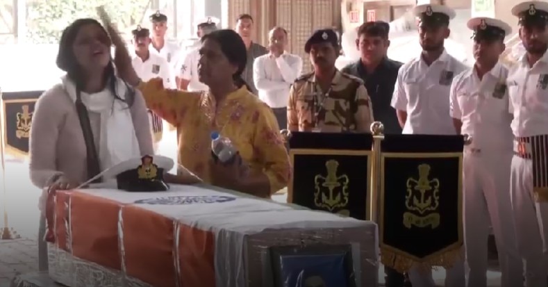 Pahalgam Terror Attack Navy officer Vinay Narwal last journey
