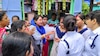 মহিলা পুলিসকর্মীদের সিঁদুর বিজেপি কর্মীদের!