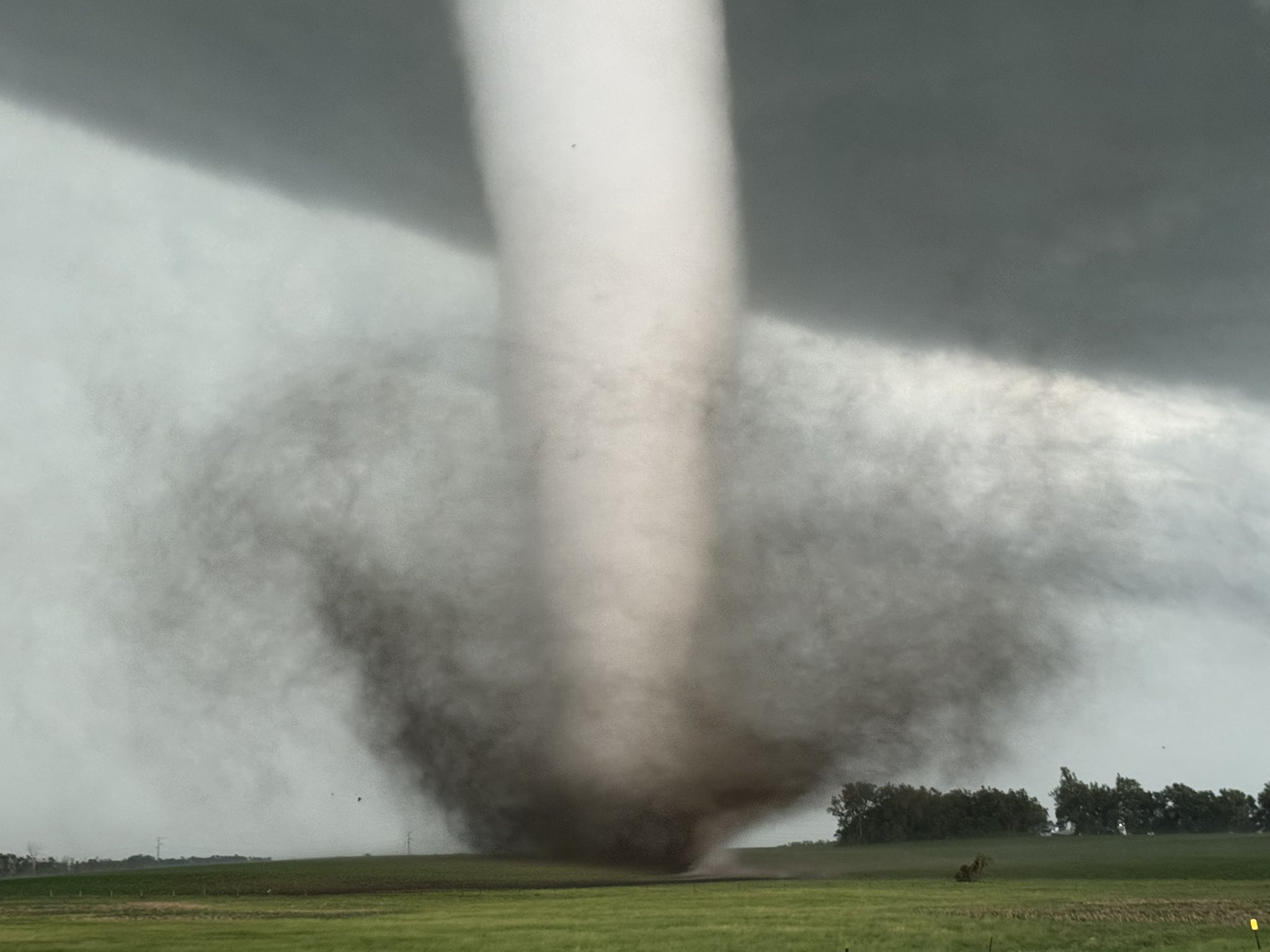 Viral Proposal in front of Tornado and Active Volcano