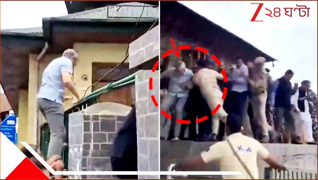 Omar Abdullah scales wall to reach Martyrs’ Graveyard: WATCH VIDEO: কাশ্মীরে কেলেঙ্কারি! মুখ্যমন্ত্রীকেই বাধা পুলিসের, শহিদদিবসে শেষে গেট টপকালেন মরিয়া ওমর… পাশে মমতা…