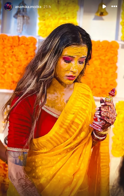 বিয়ের পিঁড়িতে শ্রাবন্তীর প্রাক্তন