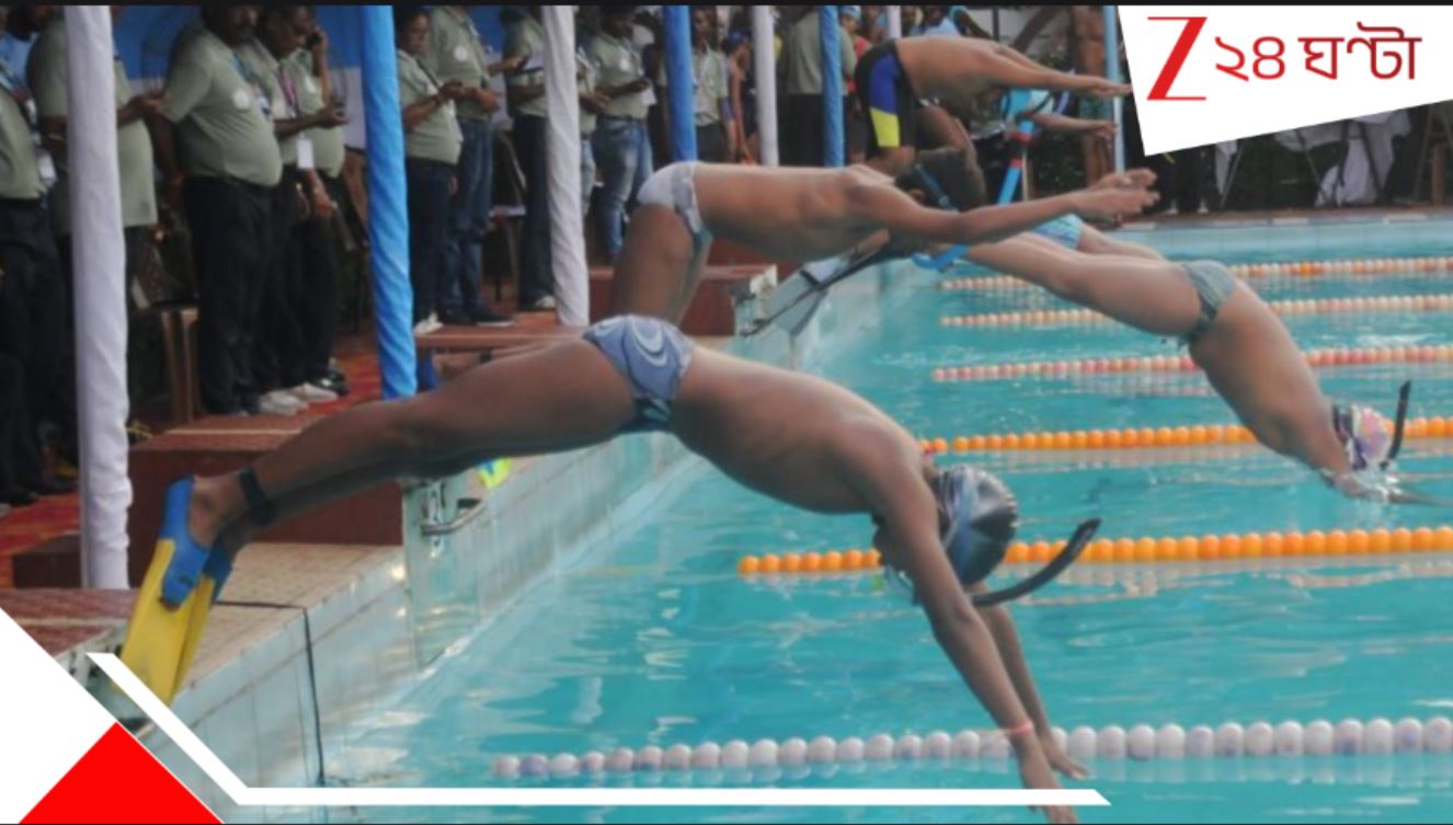 দ্রোণাচার্য তপন পানিগ্রাহী Fin swiming tournament in Kolkata