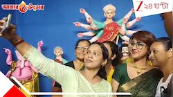 'জল ডিঙিয়ে রেনকোট পরে, ছাতা নিয়ে ঠাকুর দেখা চলবে...', পরামর্শ রচনার!