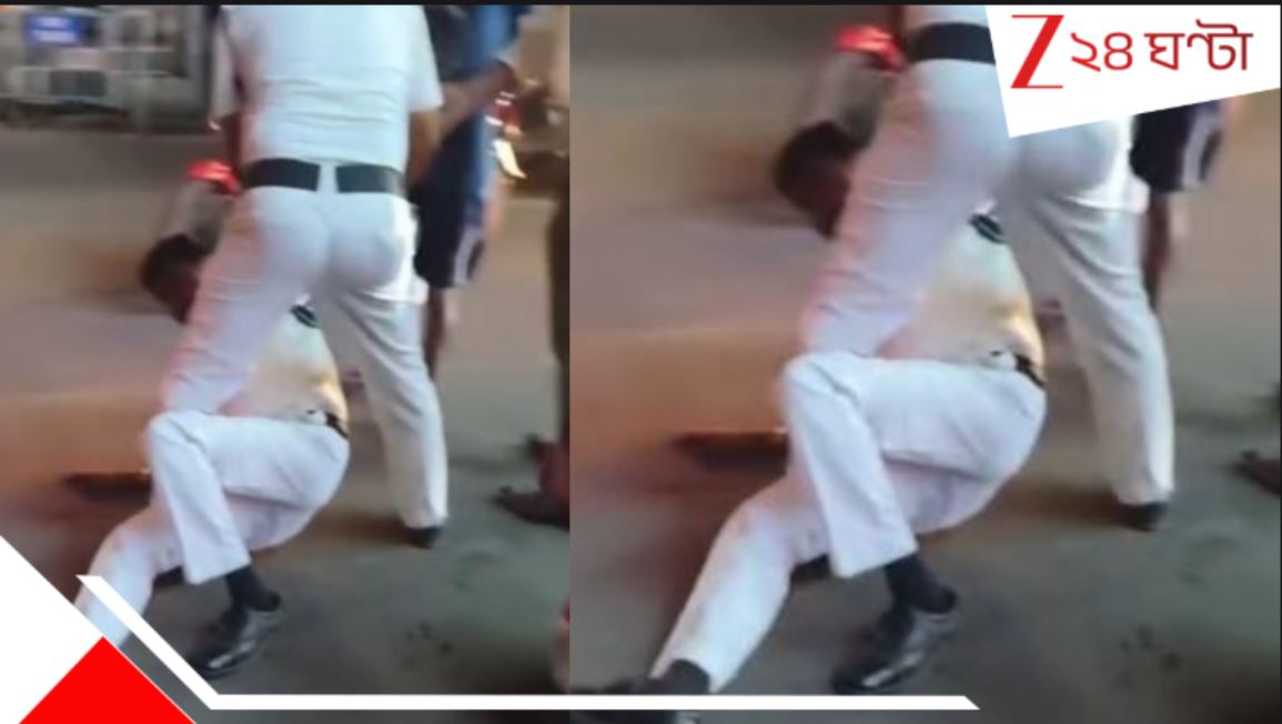 দশমীর রাতে ‘মাতাল’ পুলিস! টলছেন অন ডিউটি ট্রাফিক ইন্সপেক্টর, পাবলিক রেগে গিয়ে…. An traffic inspector found in drunken state on duty at Serampore