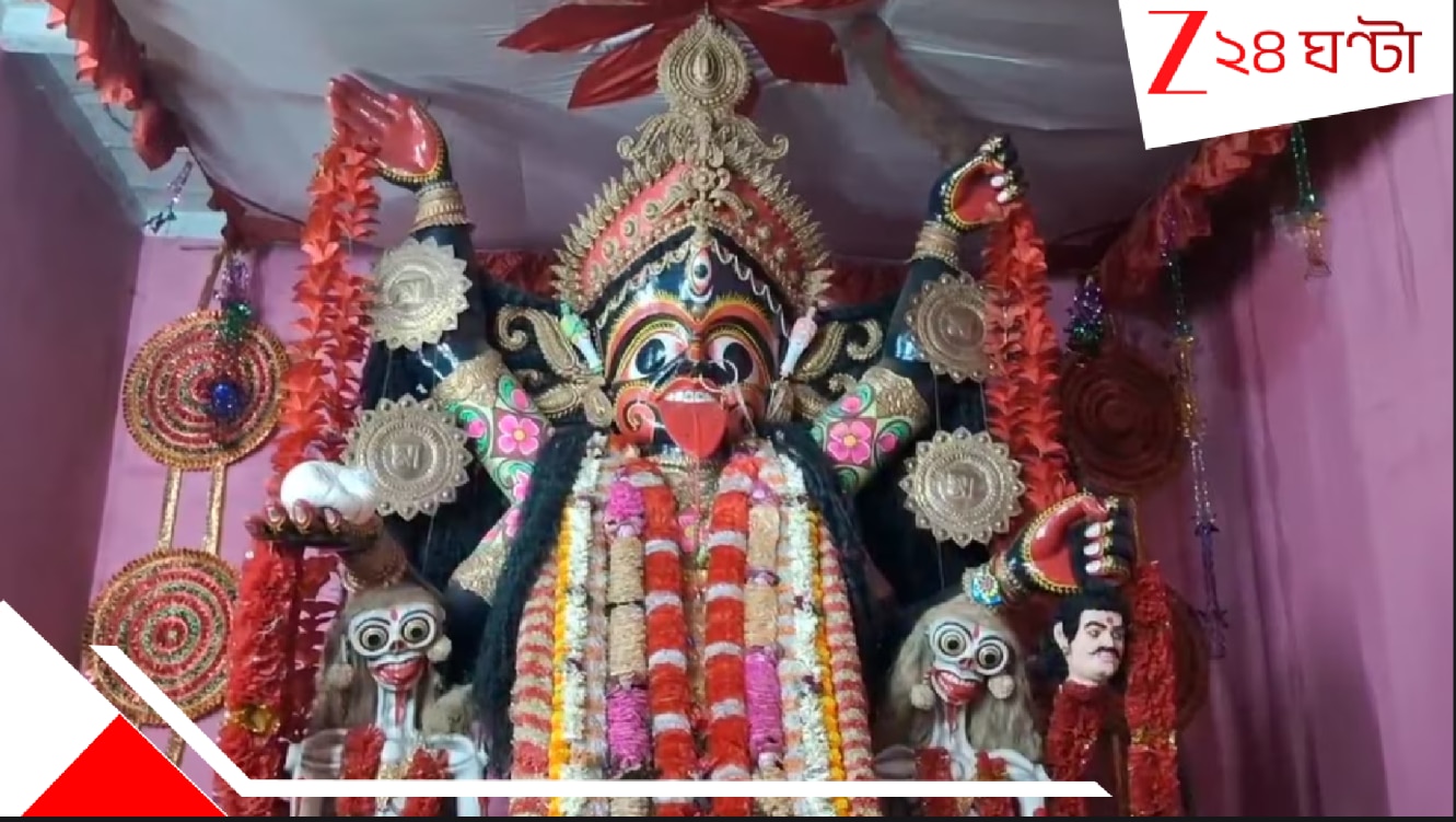 ভয়ংকর শ্মশানকালী! দুর্গাদশমীর ঠিক পরেই দড়ি ও শেকলে বেঁধে বেদি থেকে টেনে নামিয়ে মাকে নিয়ে যাওয়া হয়…। bisarjan of sasankali of dubrajpur birbhum on ekadashi after durga dashami 100 years old ritual