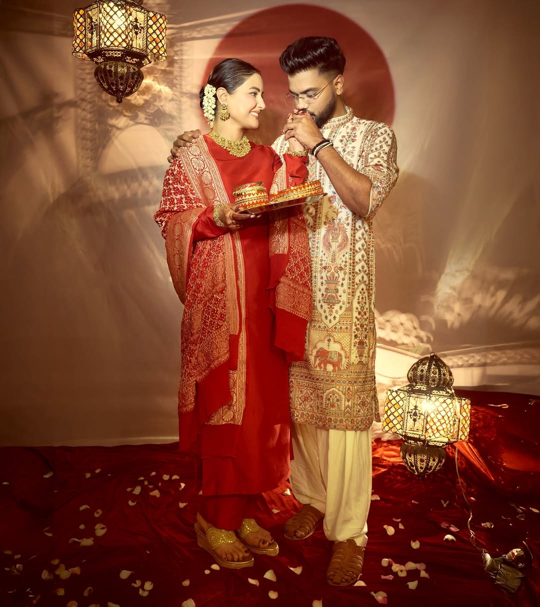 হিনা-রকির প্রথম করবা চৌথ