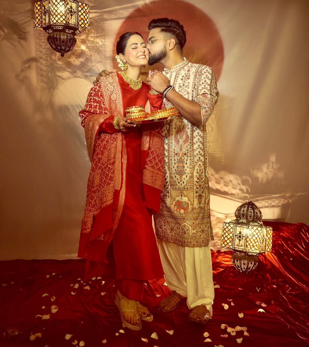 হিনা-রকির প্রথম করবা চৌথ