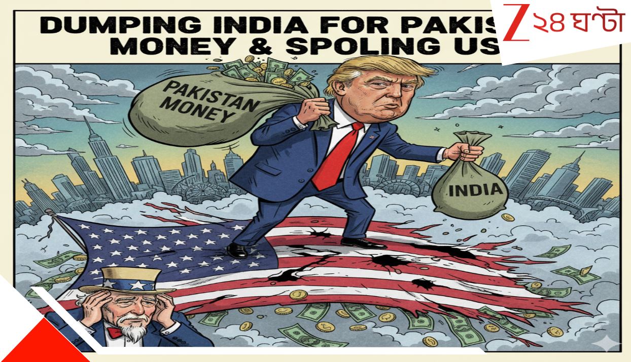 Trump Spoilt Ties With India: ‘পাকিস্তানের থেকে পয়সা পায় ওর বড় ছেলে, তাই ট্রাম্প দায়িত্ব নিয়ে ভারতের সঙ্গে সম্পর্ক তেতো করে আমেরিকার বারোটা বাজাচ্ছে!’ Trump Spoilt Ties With India: ‘পাকিস্তানের থেকে পয়সা পায় ওর বড় ছেলে, তাই ট্রাম্প দায়িত্ব নিয়ে ভারতের সঙ্গে সম্পর্ক তেতো করে আমেরিকার বারোটা বাজাচ্ছে!’