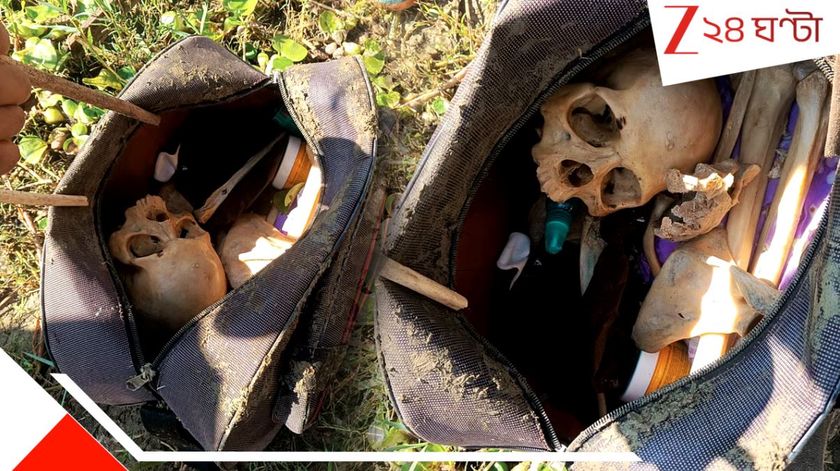 Bongaon: বনগাঁয় বিভীষিকা! চাষের জমিতে পড়ে থাকা ব্যাগ খুলতেই নরকরোটি, তাতে লাল কালিতে লেখা... আতঙ্কে নীল... Bongaon: বনগাঁয় বিভীষিকা! চাষের জমিতে পড়ে থাকা ব্যাগ খুলতেই নরকরোটি, তাতে লাল কালিতে লেখা... আতঙ্কে নীল...