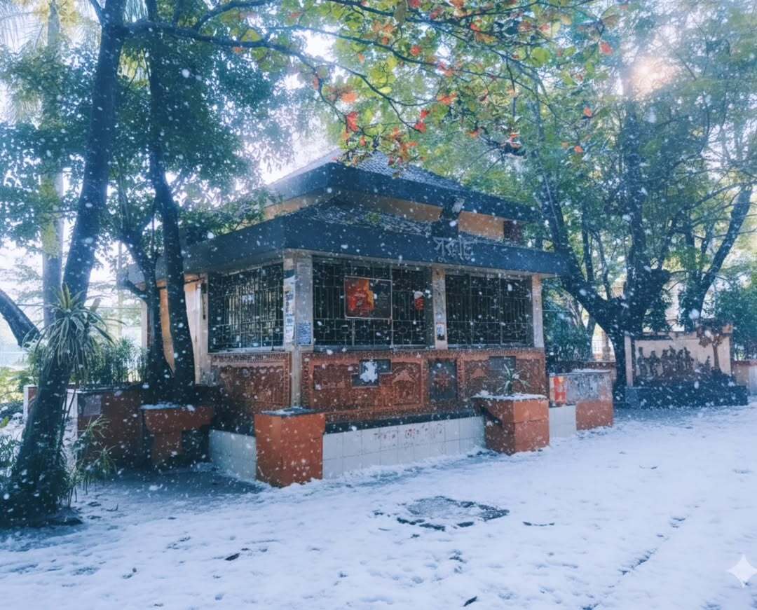যাদবপুরে তুষারপাত