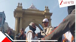 ভরদুপুরে ব্যস্ত রাস্তায় পথচারীদের টুপি পরাল পুলিস, খুশি আমজনতা...
