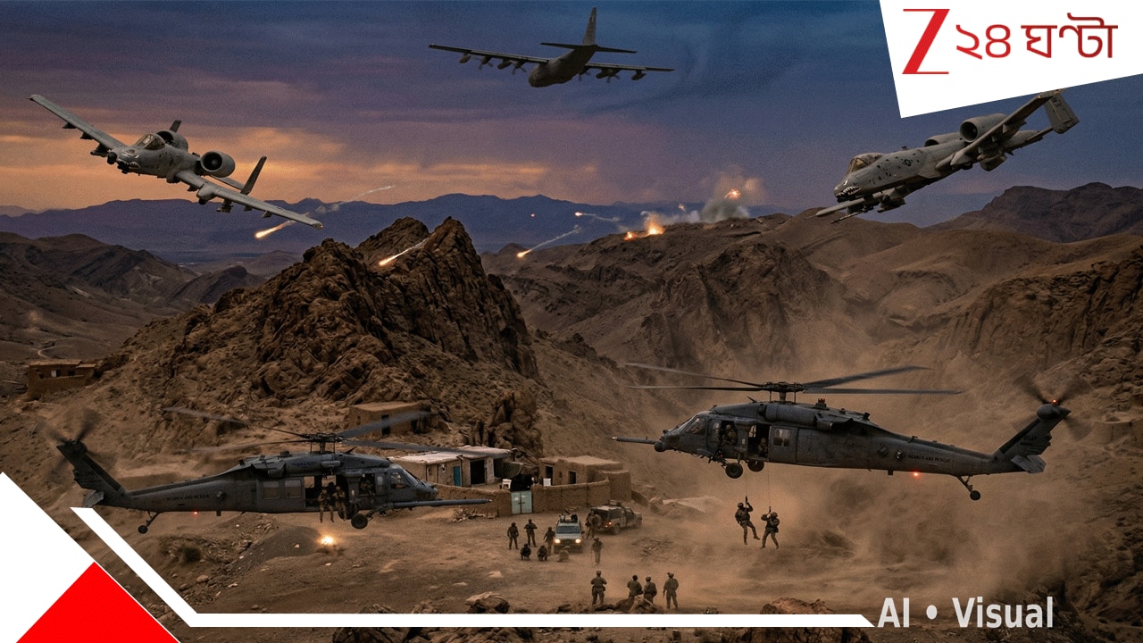 US-Iran War: নিখোঁজের সন্ধান; ‘ভয়ংকরতম মারণাস্ত্রে সজ্জিত’ বুক কাঁপানো ১২ এয়ারক্রাফ্ট, ইউএস স্পেশ্যাল ফোর্সের ১০০ ট্রুপের রুদ্ধশ্বাস ‘বিস্ট’ অপারেশন ইরানে