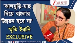 'বাংলায় ডাবের জল খেলেও রাজনীতি?' ঝালমুড়ি প্রসঙ্গে যা বললেন স্মৃতি