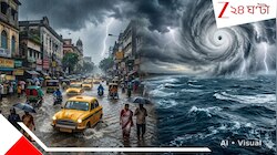 ভোটের মধ্যেই দুর্যোগের চোখরাঙানি: কলকাতা-সহ একাধিক জেলায় ৬০ কিমি বেগে ঝড়, তুমুল বৃষ্