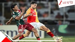 শেষ লগ্নের নাটকে রুদ্ধশ্বাস ডার্বি ড্র, পয়েন্ট ভাগ করেও খেতাবি দৌড়ে এগিয়েই লাল-হলুদ