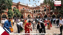 আদালত চত্বরে ৫০০-র নোটের বৃষ্টি! টাকা কুড়োতে ব্যাপক হুড়োহুড়ি