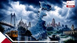 নিম্নচাপের জেরে তোলপাড় আবহাওয়া: ৬০-৭০ কিমি বেগে রাক্ষুসে ঝড়-বৃষ্টিতে প্রবল বর্ষণ 