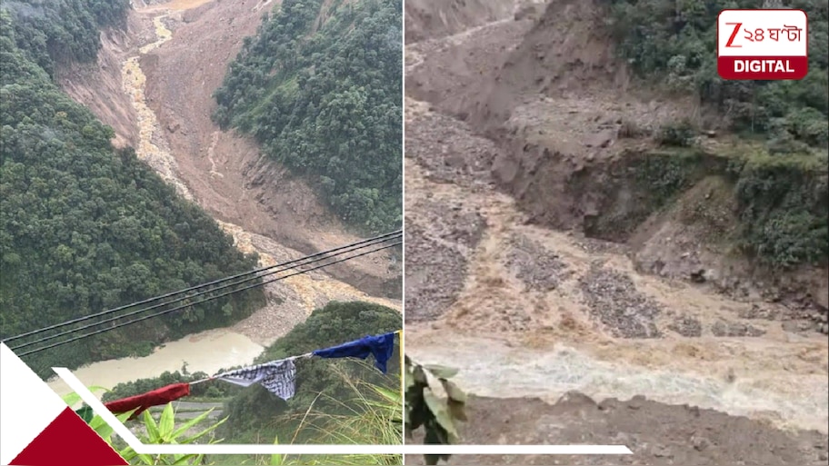 ভয়-ধরানো ধস এবার সিকিমে! নদীস্রোতে পড়া ল্যান্ডস্লাইড থেকে কি জেগে উঠবে হাড়হিম হড়পার ছোবল?