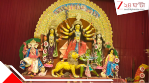 মণ্ডপসজ্জায়  উদ্য়োক্তারাই! দিল্লির কালকাজি ডিডিএ ফ্ল্যাটে পুজোয় এবার  ‘প্রবাসের সহজ পাঠ’