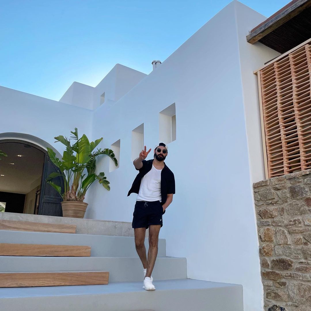 Ahan Shetty at a hotel in Greece
