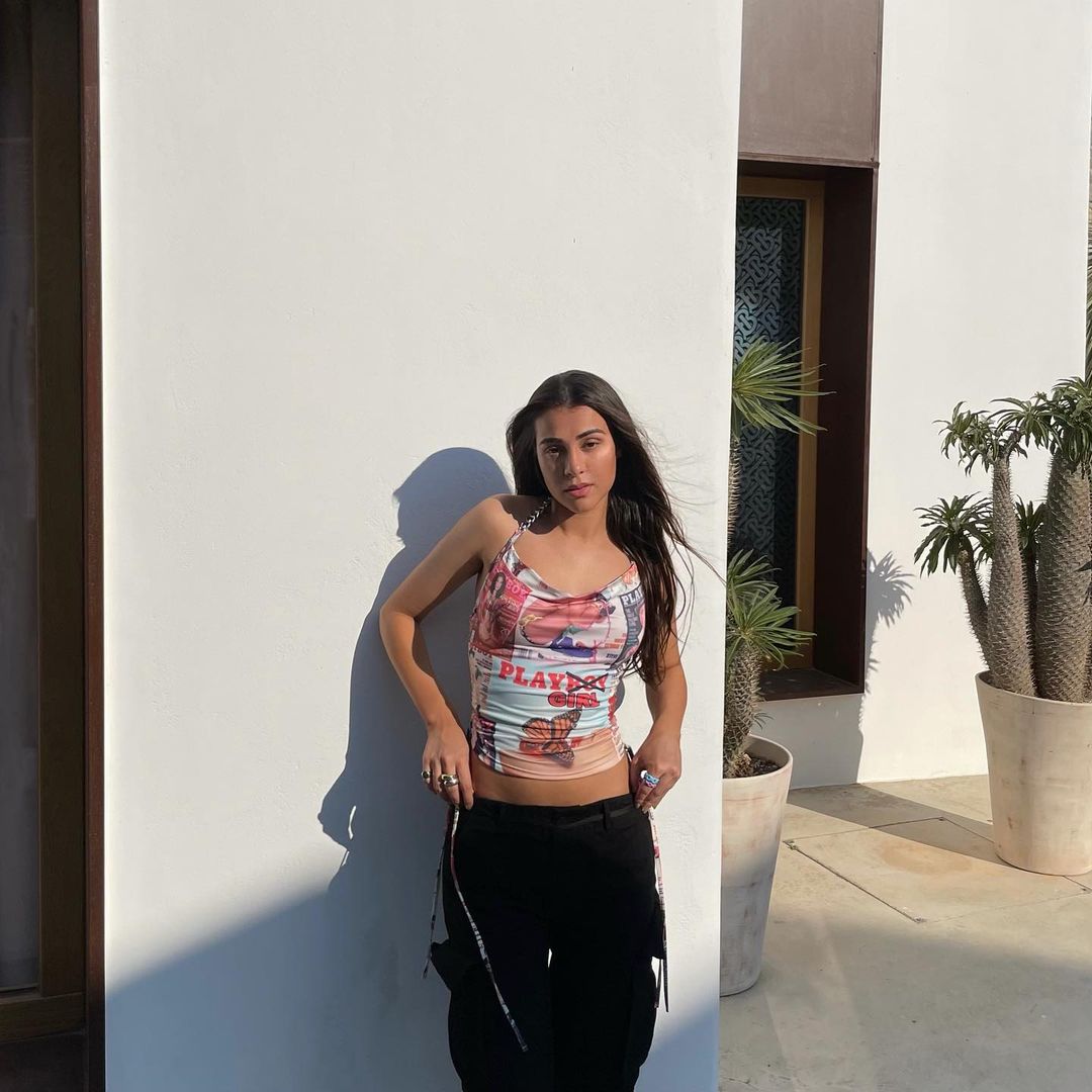 Tania Shroff at a hotel in Greece