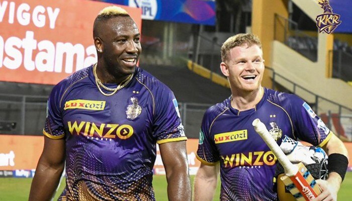 Andre Russel and Sam Billings 