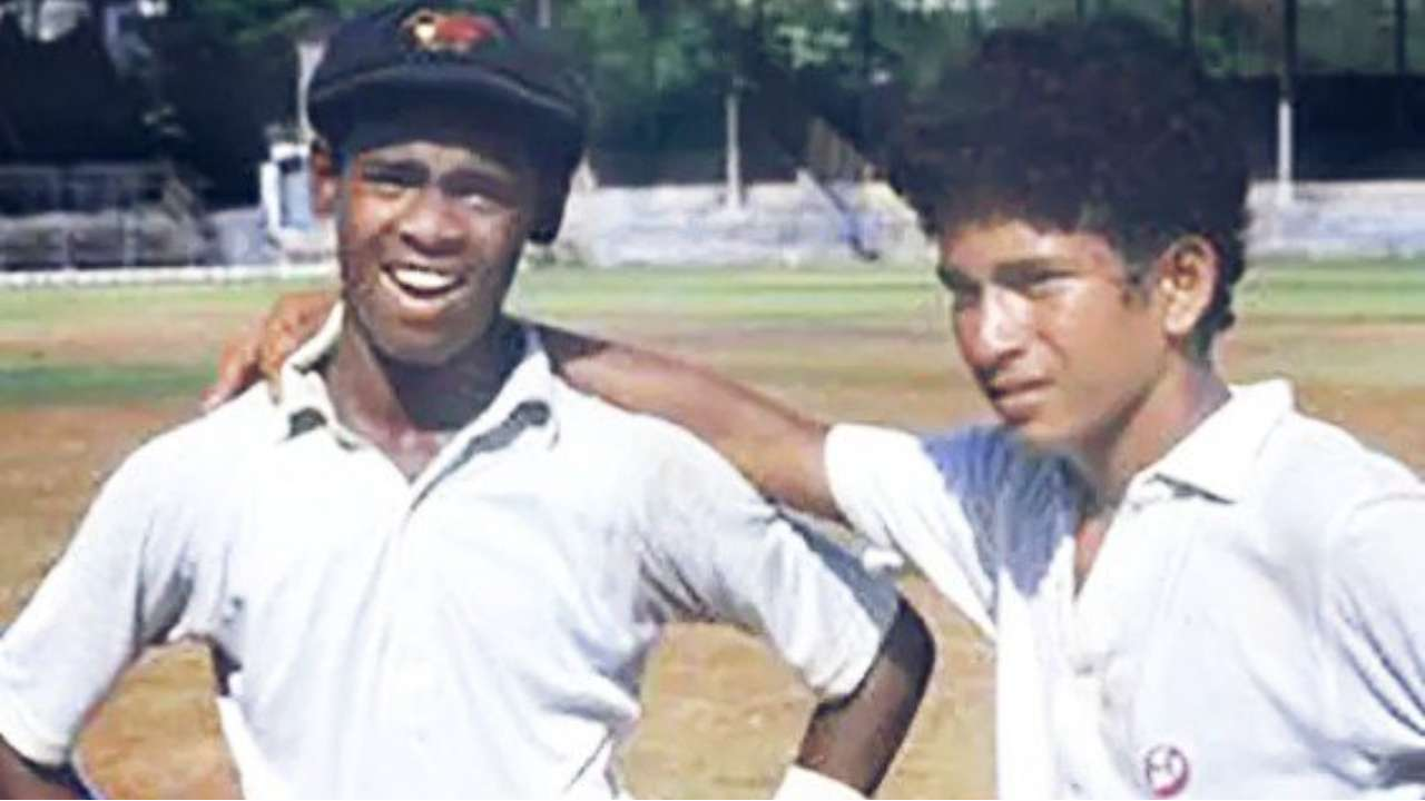 Sachin Tendulkar and Vinod Kambli 