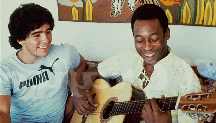 Maradona and Pele