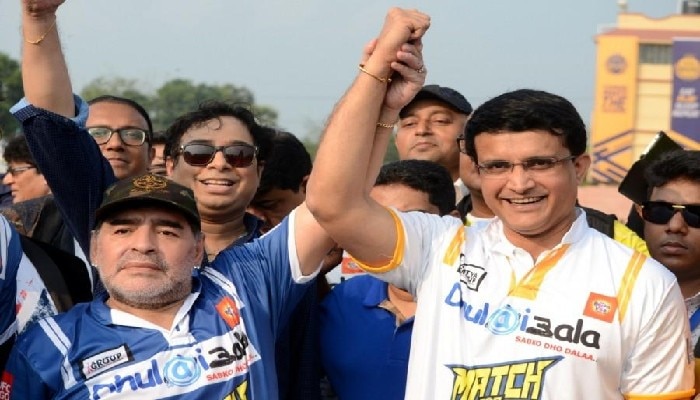 maradona and Sourav Ganguly