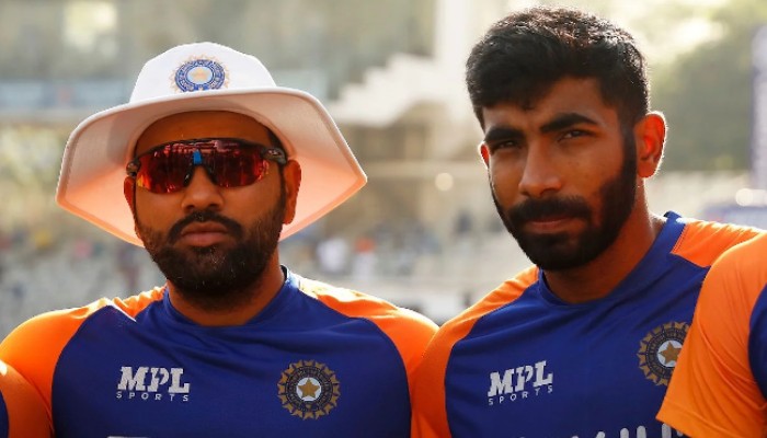 Jasprit Bumrah and Rohit Sharma