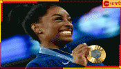 WATCH | Simone Biles | Paris Olympics 2024: এলেন দেখলেন জিতলেন, সিমোনের ৬ নম্বর সোনা! সাধে কী আর গলায় G.O.A.T লকেট 