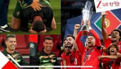 WATCH Cristiano Ronaldo: &#039;পা ভাঙতেও রাজি&#039;, চল্লিশেও অবিশ্বাস্য রোনাল্ডো! দেশকে ট্রফি জিতিয়ে অঝোরে কাঁদলেন