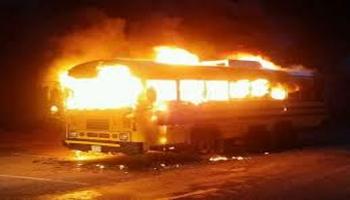 হাওড়ায় চলন্ত বাসে আগুন, প্রাণে বাঁচলেন যাত্রীরা