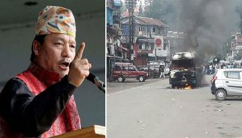 মুখ্যমন্ত্রী পাহাড় ছাড়তেই সংঘাতের পথে মোর্চা