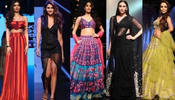 ল্যাকমে ফ্যাশান উইকে নজর কাড়লেন জাহ্নবী, করিশ্মা, মালাইকারা