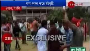 পুলিসের গুলিতে আহত বিজেপি কর্মী,  গুড়াপে থানা লক্ষ্য করে ইটবৃষ্টি