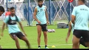 Footballers not happy with the field