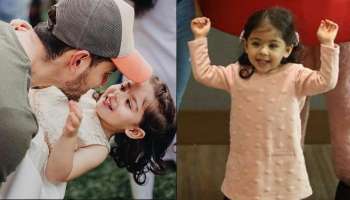 রবিবার ছুটির দিনে বাবার সঙ্গে বাইকে চড়ে বেড়াতে বের হল ছোট্ট ইনায়া